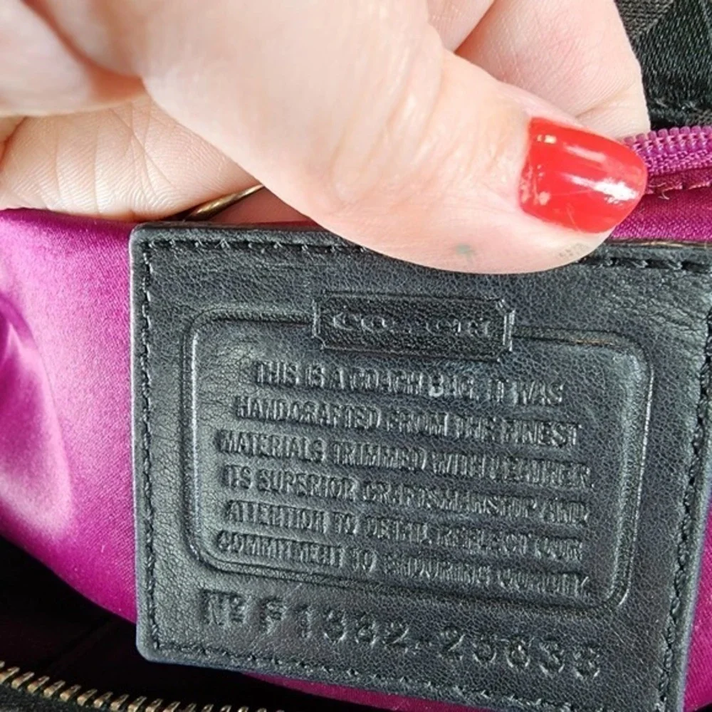 Coach Madison Op Art Black Madeline Satchel